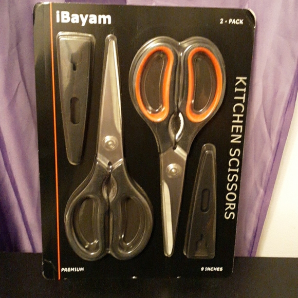 ibayam Other - New 2-Pack 9 inch Kitchen Scissors